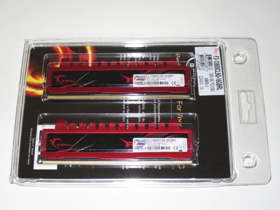 NEW 16GB (4x4GB) G.SKILL DDR3 1600 (PC3 12800) Memory Model F3-12800CL9Q-16GBRL - Image 3 of 4