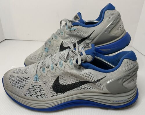 Nike Lunarglide 5 Men's Running Training Shoes Size US 14 Gray Blue 599160-003 - Afbeelding 1 van 7