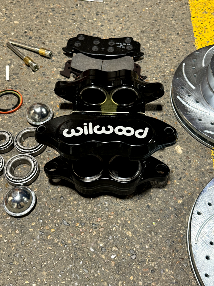 196472 Chevy Chevelle Black Wilwood Power Brake Conversion Kit Slotted