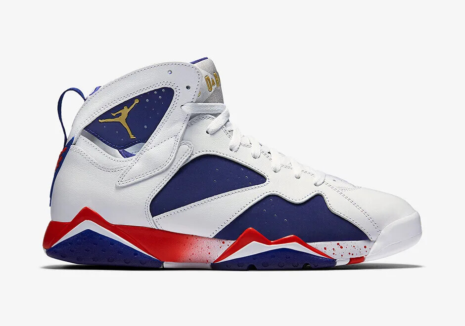 メンズ★'16 NIKE AIR JORDAN 7 RETRO OLYMPIC 304775-123 白 Nike Air Jordan 7 Retro Olympic Alternate 304775-123 Men's