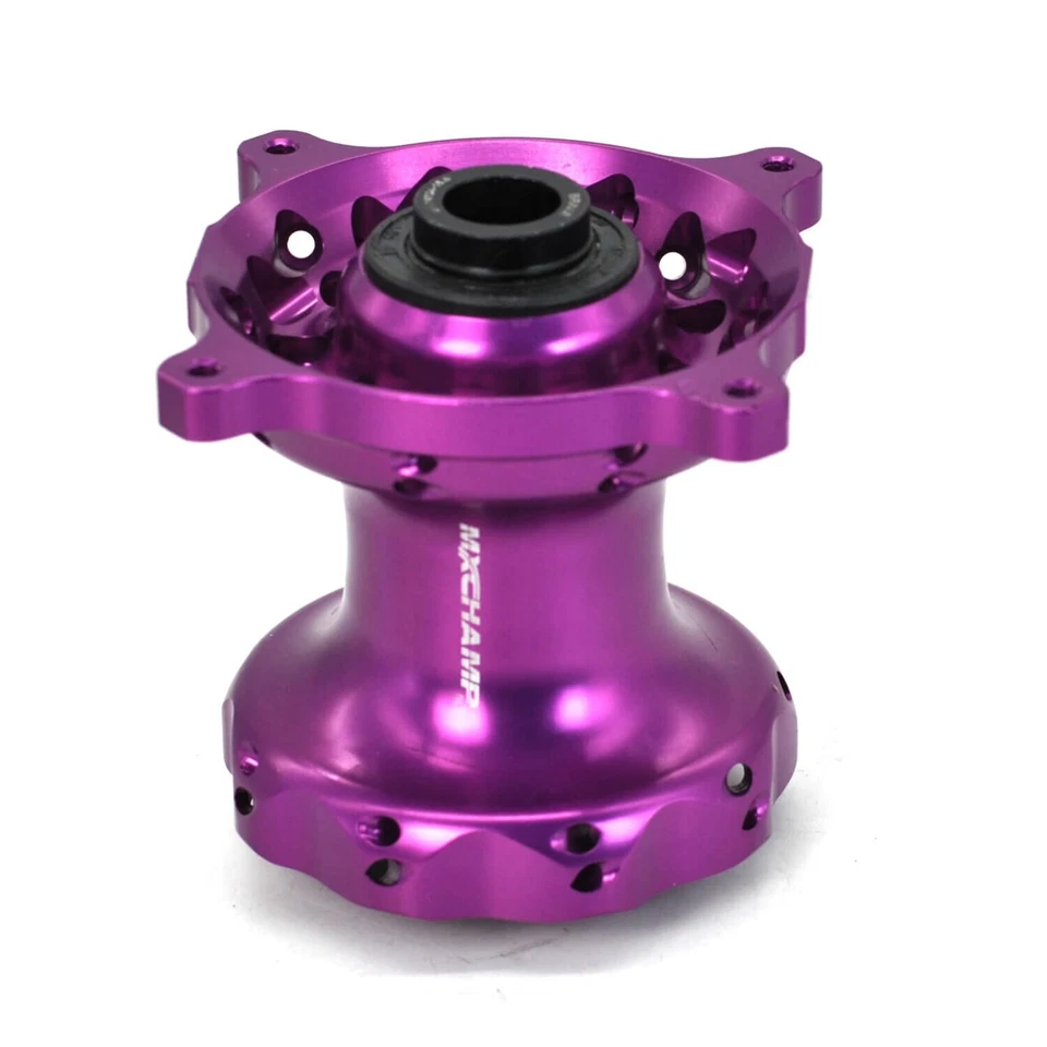 Buje de rueda delantera púrpura MXCHAMP para Kawasaki KXF450F 250F KX250 450 250X 06-25 Foto 2 de 4