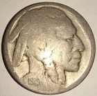 1919 D BUFFALO NICKEL - SEMI-KEY VERY LOW MINTAGE - RESTORED DATE 1919-D