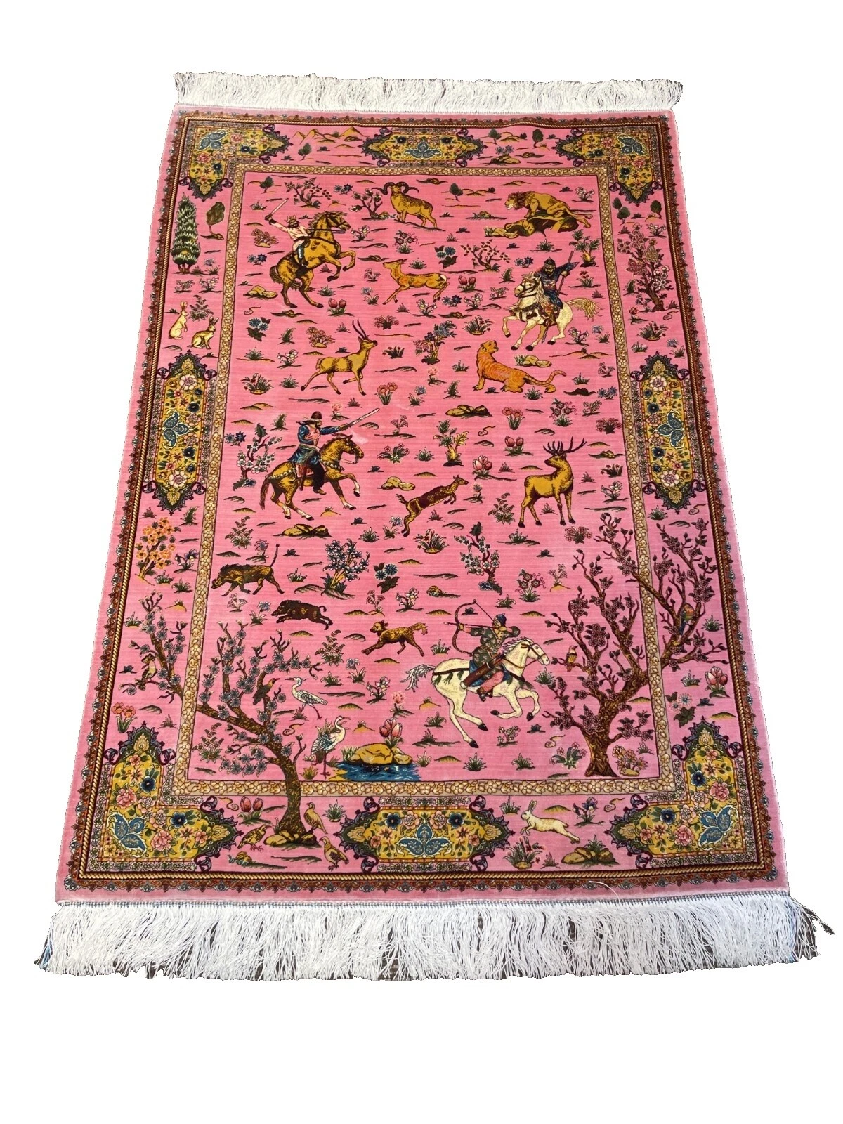 Art Deco 100% Seda Alfombras y Tapetes antiguos