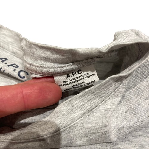 APC U.S T Shirt Medium Grey Oi Polloi Made In USA - Picture 4 of 6