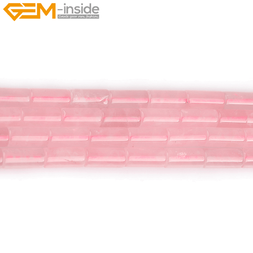 Natural Gemstone Column Tube Assorted Stone Loose Beads For Jewelry Making 15" - Picture 31 of 116