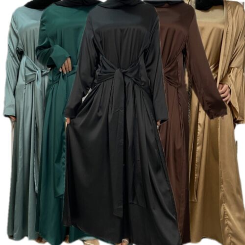 Luxus 2-teilig Abaya Sets Dubai Stil muslimische Frauen Kleid Türkei Kaftan arabisches Kleid - Bild 1 von 21