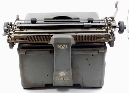 MACCHINA DA SCRIVERE VINTAGE "KMG" ROYAL GREY TOUCH SERIALE # KMG-4291080 - Foto 5 di 12