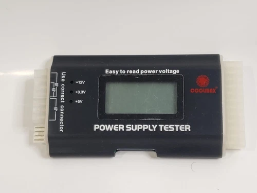 Coolmax LCD Power Supply Tester 24-Pin