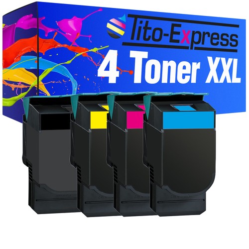 4x pour toner Lexmark CS 310 XXL série platine CS 310 N CS 410 DN CS 410 DTN - Photo 1/12