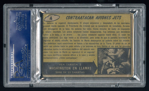 1966 Marte Ataca! #4 PSA 1 Argentina Mars Attacks Argentine Vivid Spanish Card - Picture 2 of 2