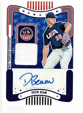 2024 USA Stars & Stripes Coll. Nat'l Team Auto Jersey PE #SM-DB Drew Beam