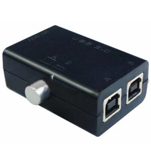 Neuf USB Partage de partage Switch Box Hub 2 Ports PC Manuel de l'imprimante de scanner d'ordinateur