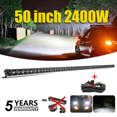BraveWAY 50''inch LED Work Light Bar Combo Truck Offroad SUV Boat Driving 52''