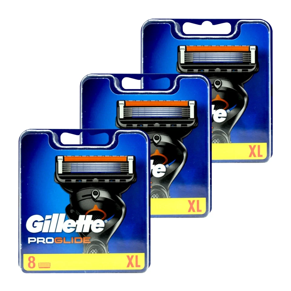 Gillette Proglide Rasierklingen 4-8-12-16-24 Stück NEU Neues Modell von Fusion 5