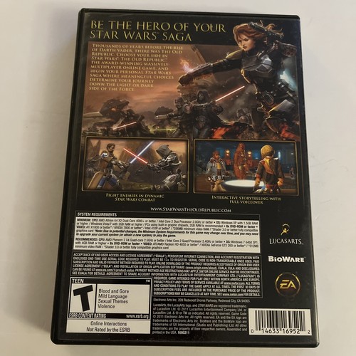 Star Wars: The Old Republic (PC, 2011) w/Manual. Discs 1 and 2 only. Tested - Bild 2 von 3