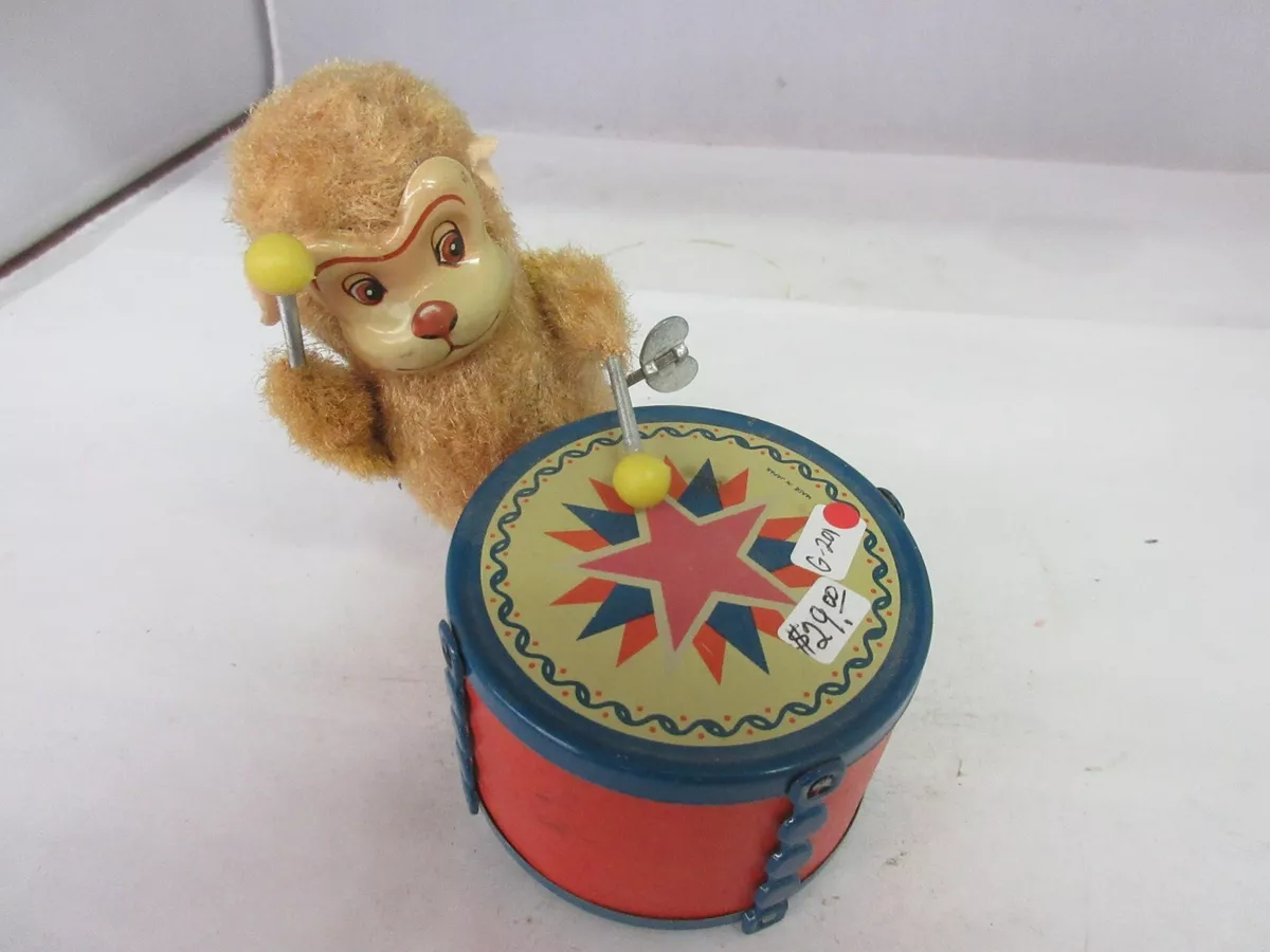 Monkey playing drums sale toy