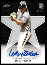 2020 Leaf Perfect Game Showcase Casey Tallent Autograph Black /50