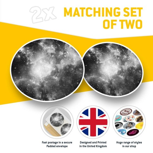 2 x Vinyl Stickers 20cm (bw) - Pink Blue Ombre Space Galaxy #38319 - Photo 2/8