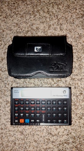 HP 12c Platinum Financial Calculator W/ Case 25th Anniversary Edition - Picture 7 of 13