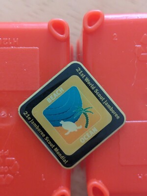UK Scouting Metall Pin Anstecker 2007 WSJ Sub Camp Strand/Ozean