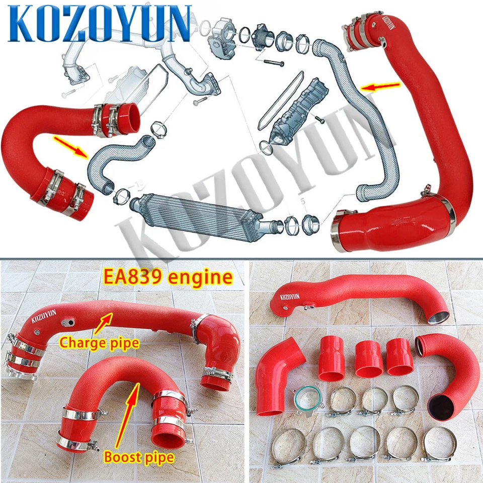 Kit de intercooler tubo de carga de admisión para Audi B9 S4 S5 3.0T TSI 2017+ Foto 2 de 4