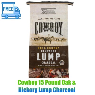Cowboy 15 Pound Oak & Hickory Lump Charcoal