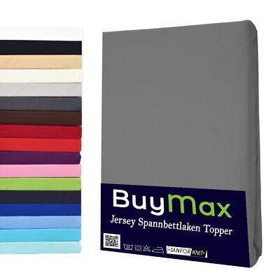 Topper Spannbettlaken Jersey Baumwolle Bettlaken Spannbetttuch Boxspringbett