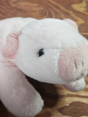 Vtg RARE Double Tush TAG Ty Beanie Buddy Pink Pig ''Squealer'' 1998  - No Hang Tag