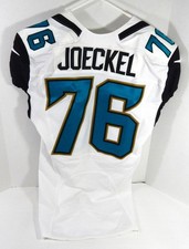 2016 Jacksonville Jaguars Luke Joeckel #76 Game Issued White Jersey 44 DP59863