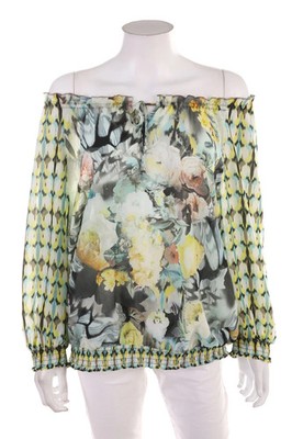 GERRY WEBER Bluse 3/4-Ärmel Blumen D 46 multicolor