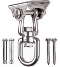 Heavy Duty 360 Swivel Swing Hanger, Stainless Steel Hammock Hook for Ceili