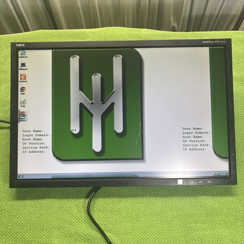 NEC Multisync Ea223wm Monitor LCD Display 22" HD DisplayPort VGA DVI - Picture 5 of 11
