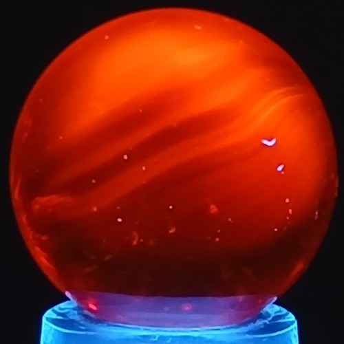 Mármol remolino reactivo UV vintage 0,60 pulgadas casi como nuevo - Imagen 4 de 17