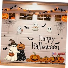 23Pcs Halloween Garage Decoration Magnet Stickers Ghost Pumpkin Bat