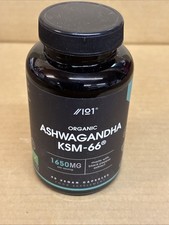 Alpha01 Organic Ashwagandha KSM-66 Vegan 90 Capsules 1650mg (BBE: 08/2026)