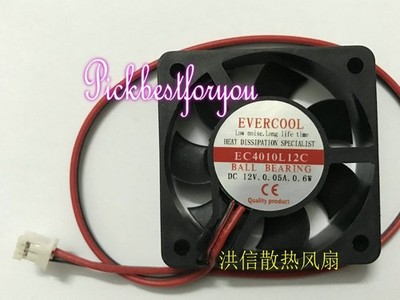 EVERCOOL EC4010L12C  DC12V 0.05A 40*40*10mm   bearing cooling fan  #zn