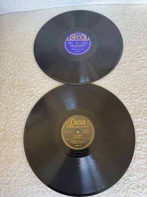 2 RECORDS 78  SHELLAC 19677 - 3110 Carmen Cavallaro Chopin's Polonaise Cocktails