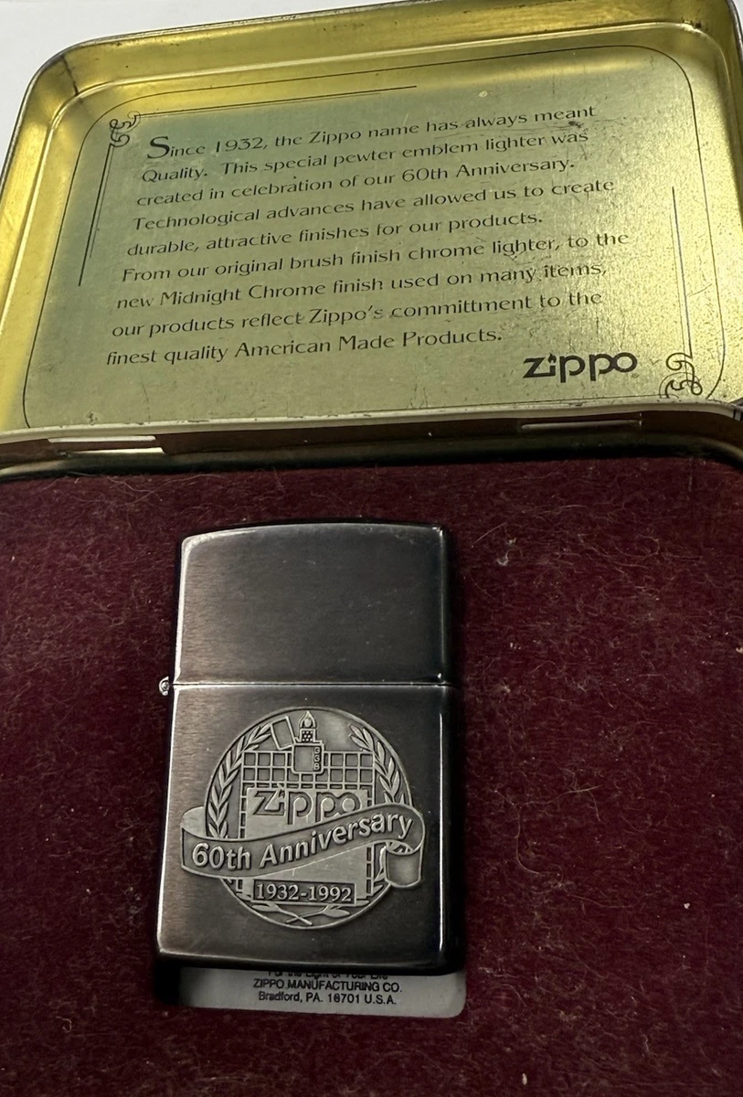 Zippo 60th Anniversary Lighter for sale | eBay