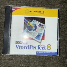 Corel WordPerfect 8 Suite Original Disk WP, Quattro Pro, Presentation  more 