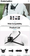 TELESIN SE 2.0 Air Cushion Neck Mount with Chest Strap for GoPro Insta360 DJI