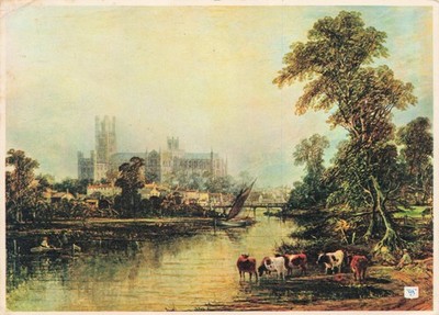  Ely Cathedral Cambridgeshire England Vintage Postcard