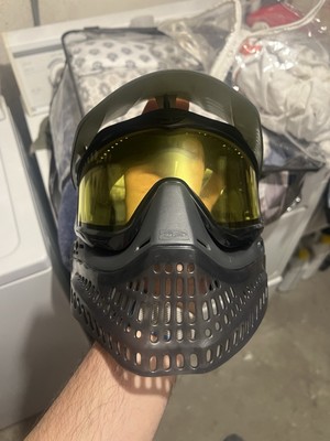 JT Paintball Mask Graphite IZE JT Flex 7 Proflex Lens Black Ears Frame