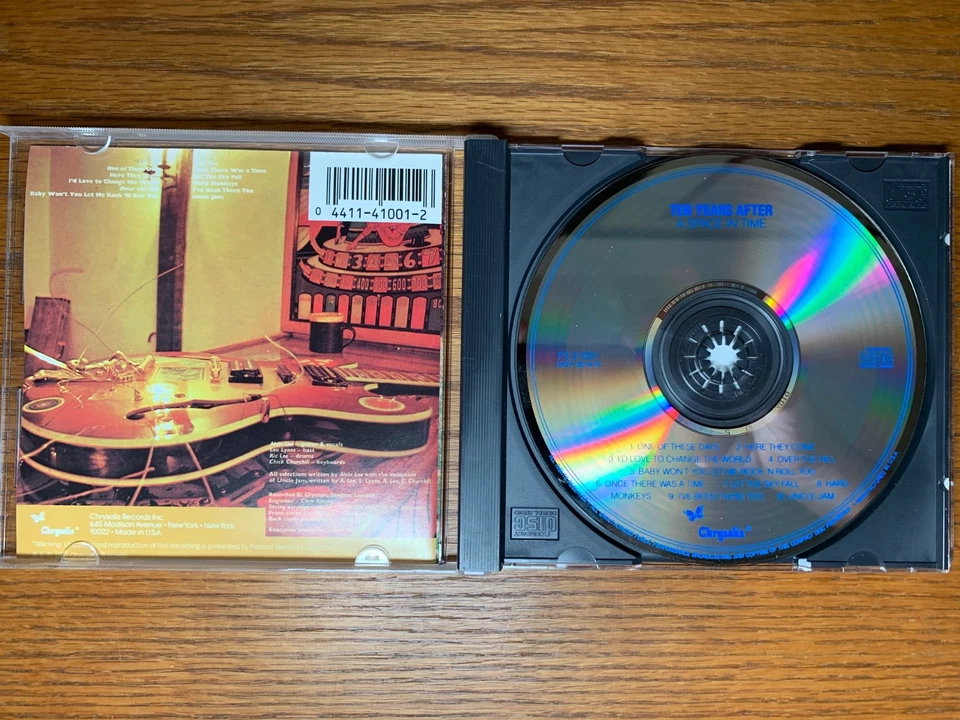 Ten Years After A Space In Time CD Chrysalis VK 41001 Alvin Lee RARE (Very Good) - Image 3 of 4