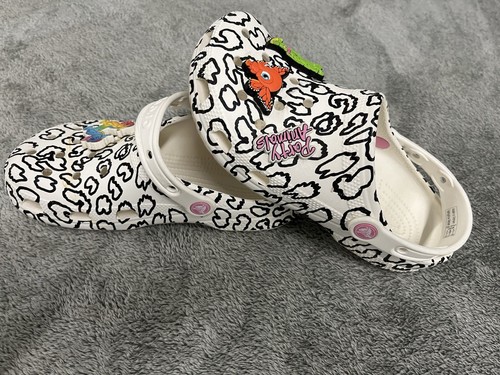 Playful Leopard Print Clogs With Charm