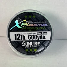 Sunline P.E Line Asegai Xplasma 12 Lb 600yds Braided PE Light Green