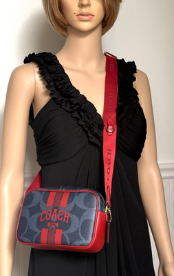 じ〜こ さん専用 COACH バケットバッグ ネイビー/レッド 公式】COACH – コーチ | ダコタ バケット バッグ 16