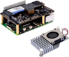 GeeekPi P33 M.2 NVME M-Key PoE Hat with Official Pi 5 Active Cooler for Rasp