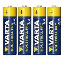 Varta 4 Stück AA Mignon Batterie LR06 1,5V 2600mAh Alkaline Industrial Quality 