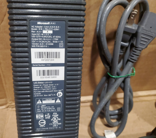 Official OEM Microsoft Xbox 360 Power Supply Brick 175W AC Adapter OEM
