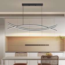 Pendant Light, Linear Pendant Light LED Dimmable Hanging Light Fixture, LED M...